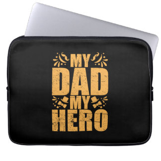 Vaderdag Mijn vader Mijn Hero Laptop Sleeve