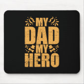 Vaderdag Mijn vader Mijn Hero Muismat (Voorkant)