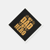 Vaderdag Mijn vader Mijn Hero Servet (Hoek)