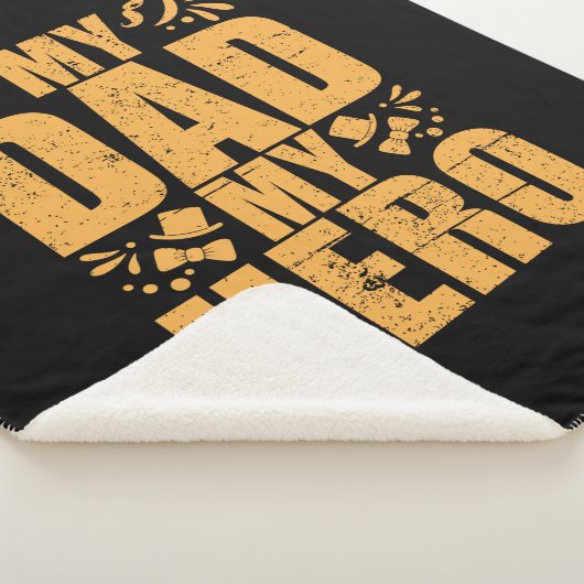 Vaderdag Mijn vader Mijn Hero Sherpa Deken (3/4)