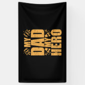 Vaderdag Mijn vader Mijn Hero Spandoek (Verticaal)