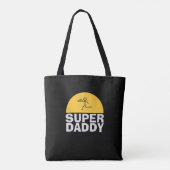 Vaderdag modern design "SUPER DAD" Trendy Tote Bag (Achterkant)