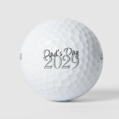 Vaderdag | Modern Happy Fathers Day Handgeschreven Golfballen (Voorkant)