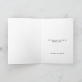 Vaderdag | Modern script Stijlvolle pa-foto Kaart (Binnen)