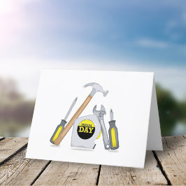 Vaderdag Moderne eenvoudige tools Feestdagen Kaart