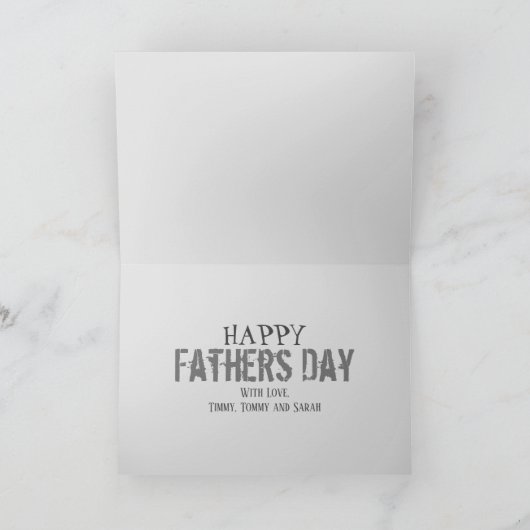 Vaderdag Moderne eenvoudige tools Feestdagen Kaart (Binnen)