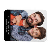 Vaderdag Moderne persoonlijke foto Magneet (Horizontaal)