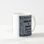 Vaderdag Mok | Schrift | Rustiek blauw grijs (Voorkant rechts)