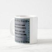 Vaderdag Mok | Schrift | Rustiek blauw grijs (Voorkant links)