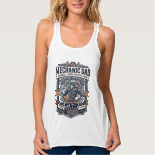 Vaderdag monteur vader T-shirt grappige werkende v