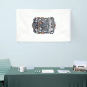Vaderdag monteur vader T-shirt grappige werkende v Spandoek (Beurs)