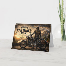Vaderdag Motor Kaart | Papa Biker Groet
