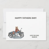  Vaderdag Motor met Zijspan Beren  (Achterkant)