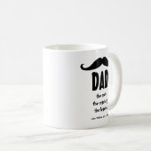 Vaderdag, Mustache, papa, aangepast Koffiemok (Voorkant rechts)