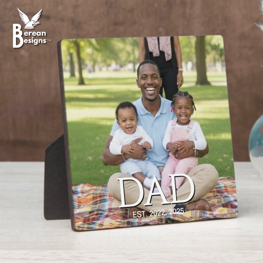 Vaderdag Mutsen Foto Papa Opgericht Fotoplaat