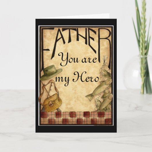 Vaderdag My Hero Kaart (Voorkant)