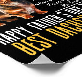 Vaderdag naar de beste teckel papa - teckel poster (Hoek)