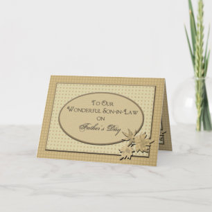 Vaderdag - naar onze schoonzoon kaart