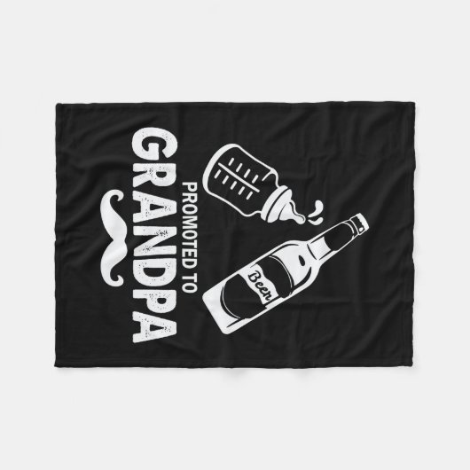 Vaderdag naar opa fleece deken (Voorkant (Horizontaal))