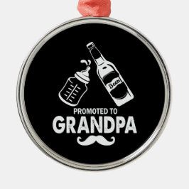 Vaderdag naar opa metalen ornament