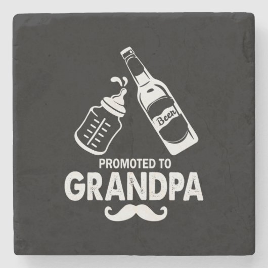 Vaderdag naar opa stenen onderzetter (Voorkant)