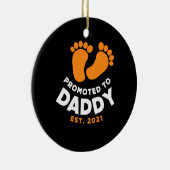 Vaderdag | Naar papa bevorderd in 2021 Keramisch Ornament (Rechts)