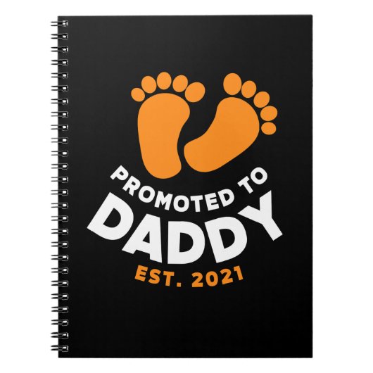 Vaderdag | Naar papa bevorderd in 2021 Notitieboek (Voorkant)