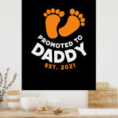 Vaderdag | Naar papa bevorderd in 2021 Poster (Keuken)