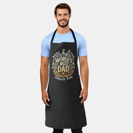  Vaderdag-Namen & Bericht Schort (Gedragen)