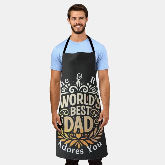 Vaderdag-Namen & Bericht Schort (Gedragen)