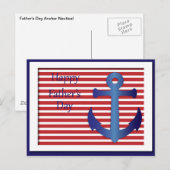 Vaderdag Nautisch anker Briefkaart (Voorkant / Achterkant)