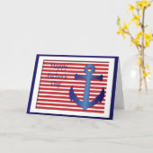 Vaderdag Nautisch anker Kaart (Gele Bloem)