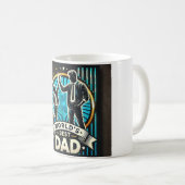 Vaderdag Neon Art Black Koffiemok (Voorkant rechts)