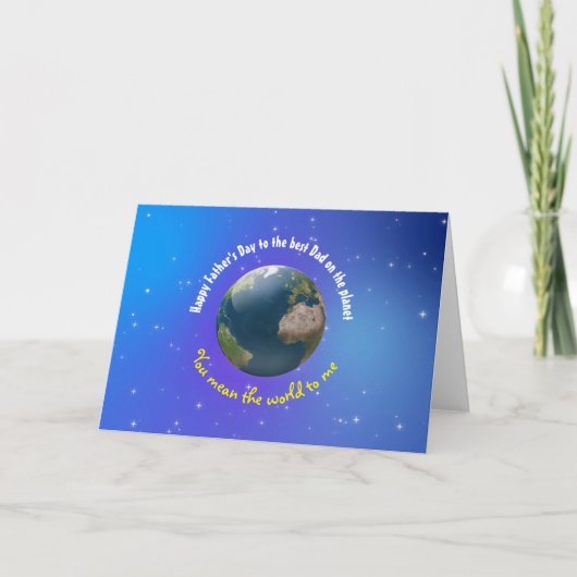  Vaderdag nieuwigheids Aarde Kaart (Voorkant)