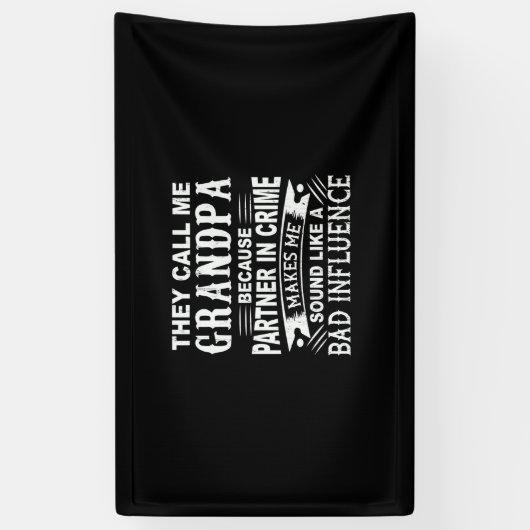 Vaderdag noemen ze me opa spandoek (Verticaal)