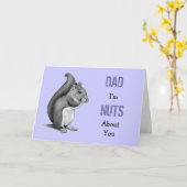 Vaderdag, Noten over Papa, Eekhoorn, Potlood Kaart (Gele Bloem)