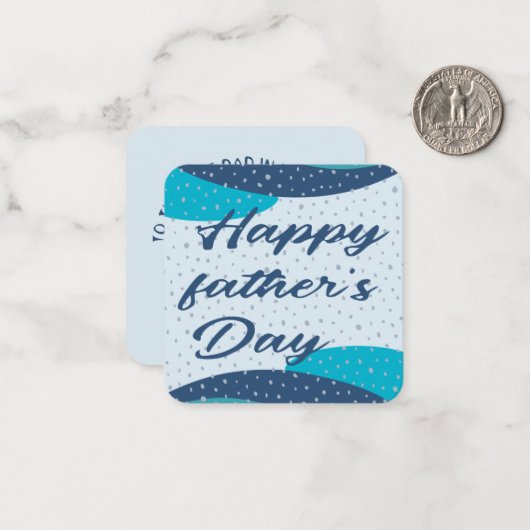 Vaderdag Notitiekaart Notitiekaartje (Voorkant / Achterkant in situ)