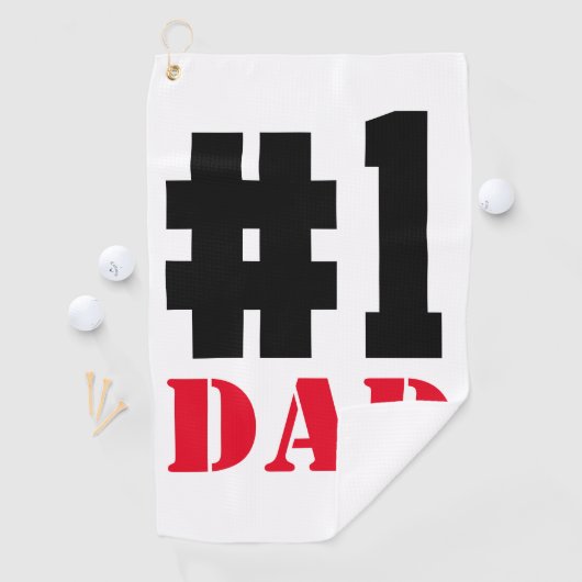 Vaderdag nummer 1 vader golfhanddoek (Insitu)