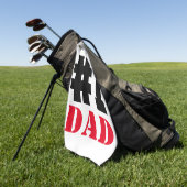 Vaderdag nummer 1 vader golfhanddoek (Groen)