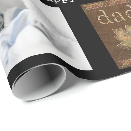 Vaderdag of Birthday Pap 3/Foto Cadeaupapier (Rol Hoek)