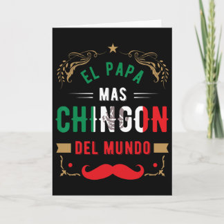 Vaderdag Of Dia Del Padre Of El Papa Mas Chingo Kaart