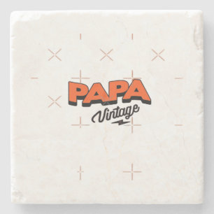 Vaderdag of Kerstmis! Een retro cadeau dat zal Stenen Onderzetter