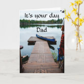 VADERDAG OF PAPA'S VERJAARDAG..... ALLEEN VOOR PAP KAART (Gele Bloem)