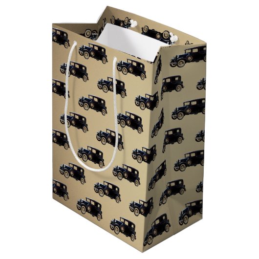 Vaderdag Oldtimer Medium Cadeauzakje (Achterkant Gekanteld)