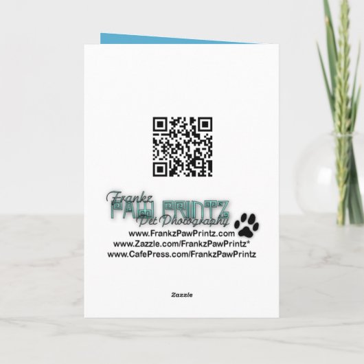 Vaderdag onder het Zee VOEG JE EIGEN FOTO'S TOE Kaart (Achterkant)