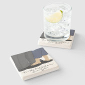 vaderdag Onderzetter Gift Child and Dad (Zijkant)