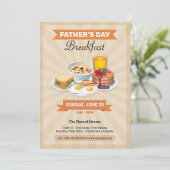 Vaderdag Ontbijtfeestflyer Kaart