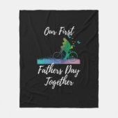 Vaderdag | Onze eerste vaderdag samen Fleece Deken (Voorkant)