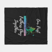 Vaderdag | Onze eerste vaderdag samen Fleece Deken (Voorkant (Horizontaal))