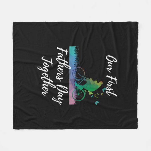 Vaderdag | Onze eerste vaderdag samen Fleece Deken (Voorkant (Horizontaal))